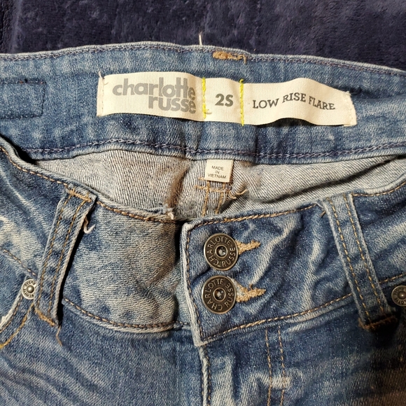 Denim flare low rise Jeans - Picture 2 of 2